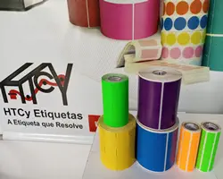 Etiqueta Couchê 100x100 10x10 Adesiva Zebra Argox Honeywell 01