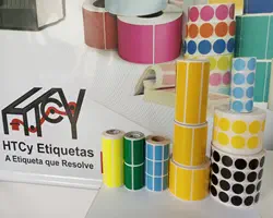 Etiqueta Couchê 100x100 10x10 Adesiva 100x100 10x10 Zebra Argox Honeywell 02