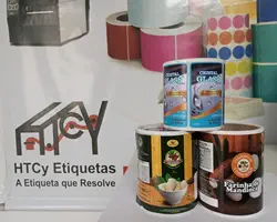 Etiqueta Couchê 100x100 10x10 Adesiva 100x100 10x10 Zebra Argox Honeywell 03