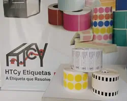 Etiqueta Couchê 20x20mm 2x2 para Adesiva Zebra Argox Honeywell 03