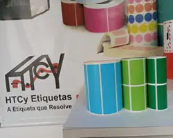 Etiqueta Couchê 50x25 5x2,5 Adesiva Zebra Argox Honeywell 03