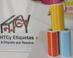 Etiqueta Couchê 50x25 5x2,5 Adesiva Zebra Argox Honeywell 04